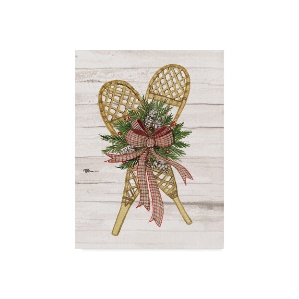 Trademark Fine Art Kathleen Parr McKenna 'Holiday Sports I on White Wood' Canvas Art, 24x32 - WAP02730-C2432GG