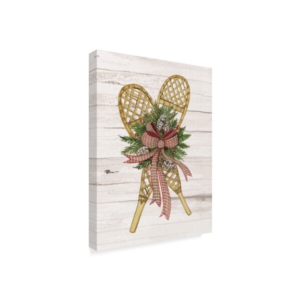 Trademark Fine Art Kathleen Parr McKenna 'Holiday Sports I on White Wood' Canvas Art, 24x32 - WAP02730-C2432GG