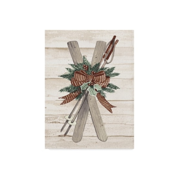 Trademark Fine Art Kathleen Parr Mckenna 'Holiday Sports on Wood IV Luxe' Canvas Art, 14x19 - WAP03199-C1419GG