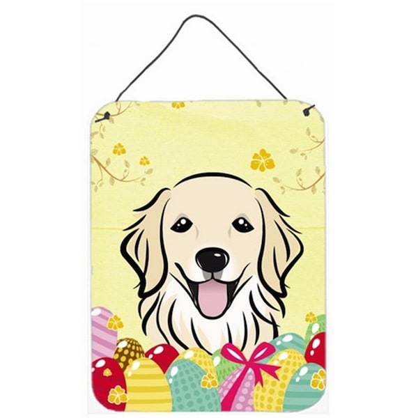 Carolines Treasures Golden Retriever Easter Egg Hunt Wall or Door Hanging Prints - BB1887DS1216
