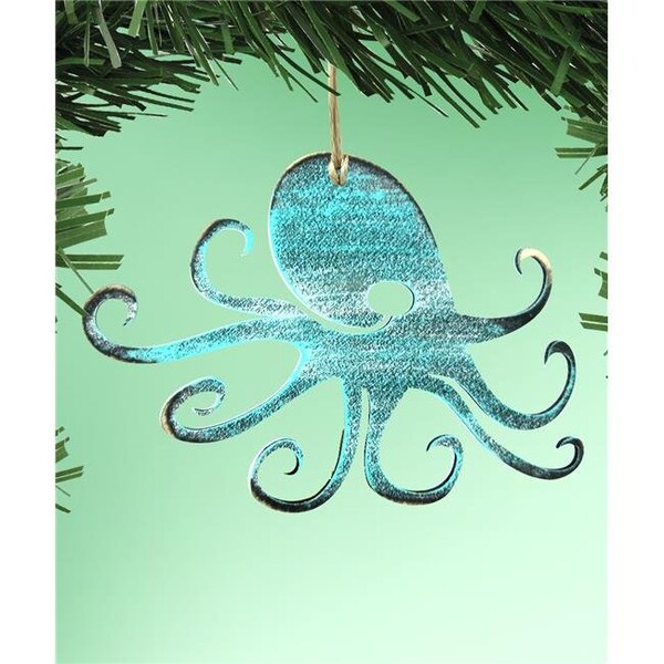 Designocracy Designocracy 99512-M Octopus Wooden Magnet Wall Decor - 99512-M