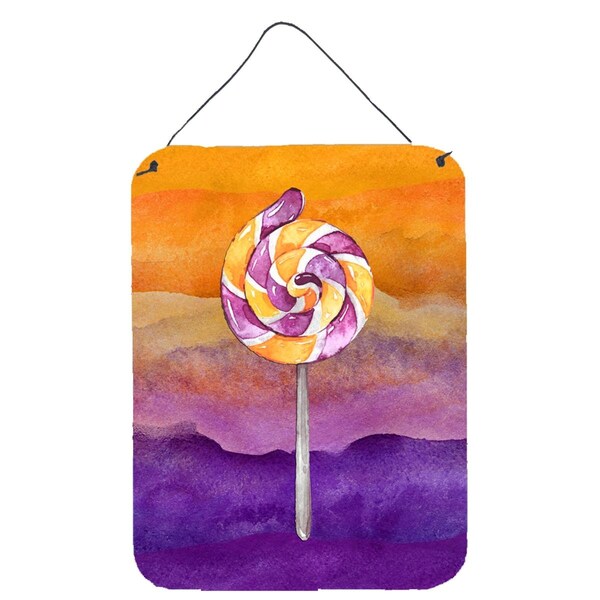 Carolines Treasures Halloween Sucker Lollipop Wall or Door Hanging Prints - BB7466DS1216