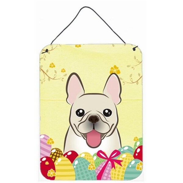Carolines Treasures French Bulldog Easter Egg Hunt Wall or Door Hanging Prints - BB1920DS1216
