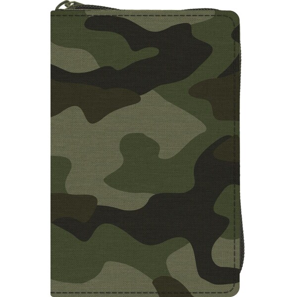 Rarity ESV Compact Bible - Camo Canvas with Zipper - RA2198041