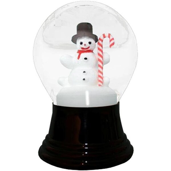 Alexander Taron Alexander Taron PR1476 Perzy Snowglobe  Medium Snowman with Canycane - PR1476