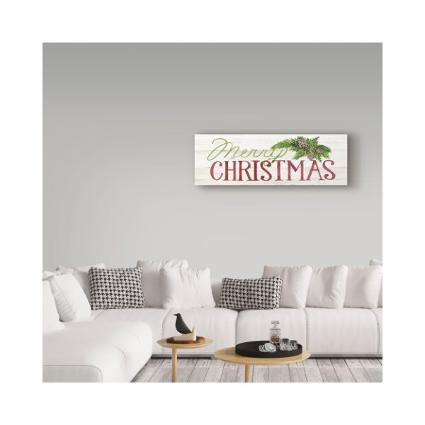 Trademark Fine Art Kathleen Parr McKenna 'Holiday Sayings II' Canvas Art, 10x32 - WAP02669-C1032GG