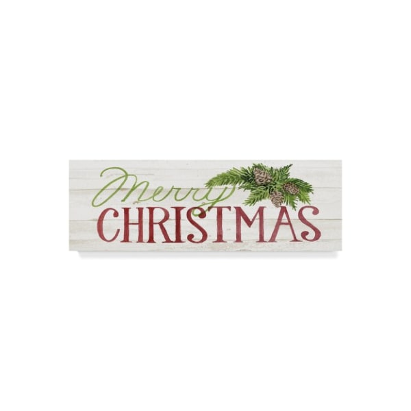Trademark Fine Art Kathleen Parr McKenna 'Holiday Sayings II' Canvas Art, 10x32 - WAP02669-C1032GG
