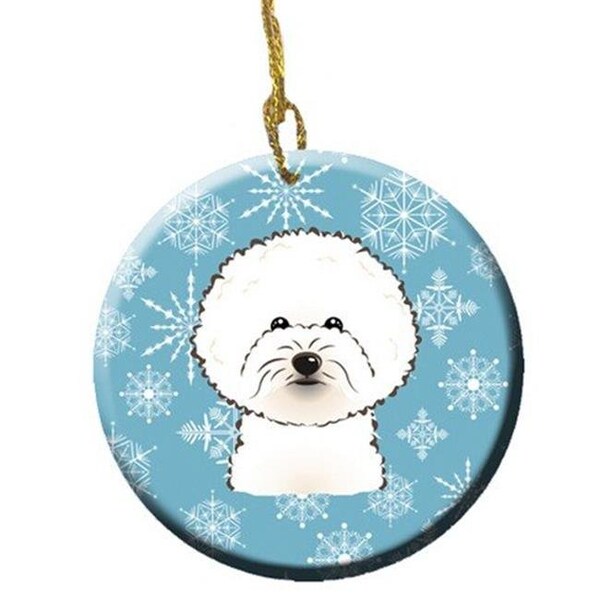 Carolines Treasures Carolines Treasures BB1651CO1 Snowflake Bichon Frise Ceramic Ornament - BB1651CO1