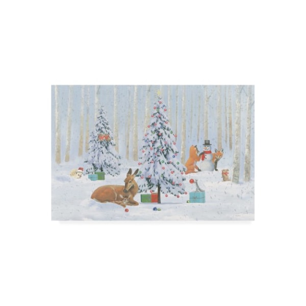 Trademark Fine Art Emily Adams 'Christmas Critters Bright I' Canvas Art, 12x19 - WAP11586-C1219GG