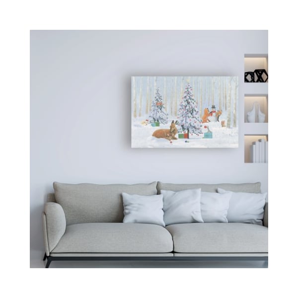 Trademark Fine Art Emily Adams 'Christmas Critters Bright I' Canvas Art, 12x19 - WAP11586-C1219GG