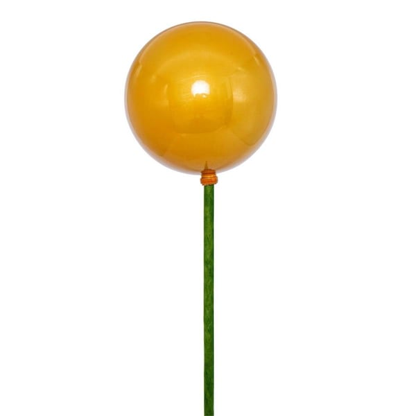 Vickerman 3 x 18 in. Pearl Ball Stick Ornament, Gold - 12 per Bag - N222908PV