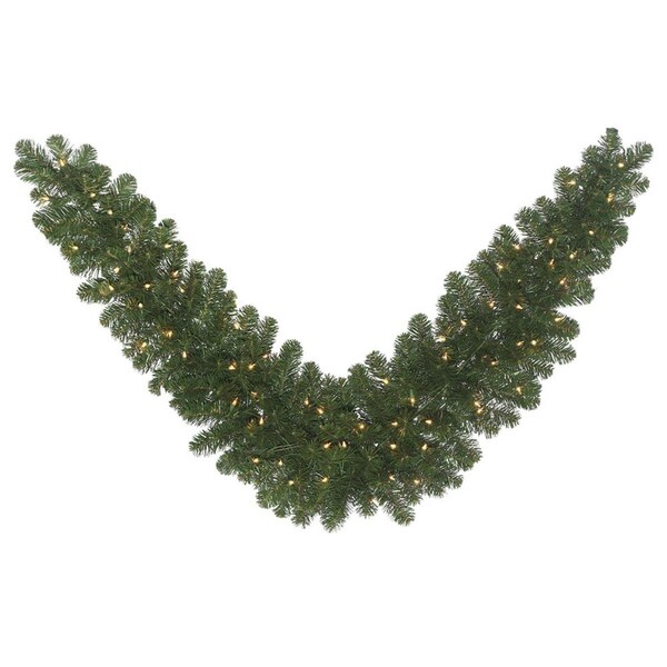 Vickerman Oregon Fir Dura-Lit Swag with Clear Lights - 72 in. - C164917