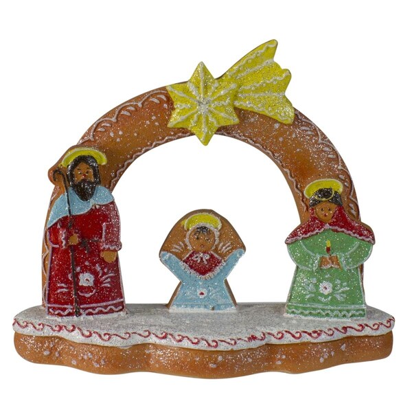 Go-Go 6 in. Glitter Dusted Gingerbread Christmas Angels - Set of 3 - GO1777062