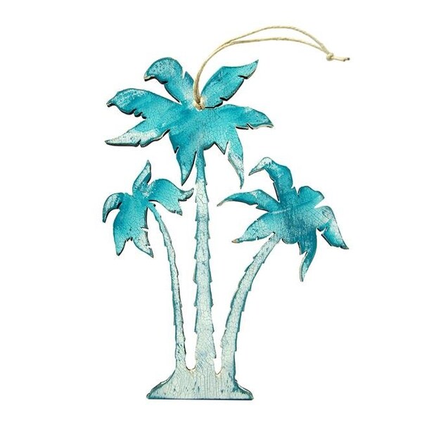 Designocracy Designocracy 99415-M Palm Trees Wooden Magnet Wall Decor - 99415-M