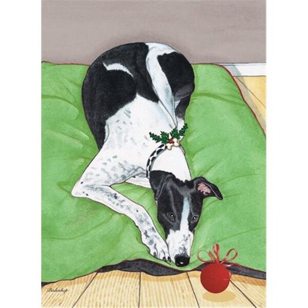 Pipsqueak Productions Pipsqueak Productions C957 Greyhound Holiday Boxed Cards - C957