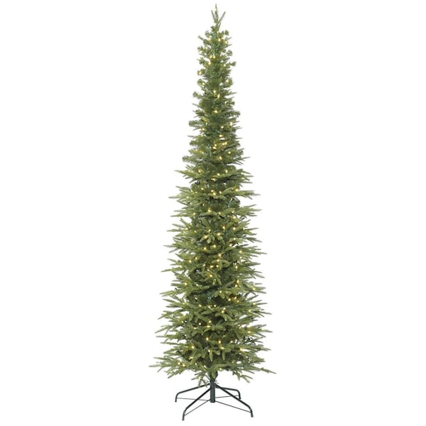 Vickerman 12 ft. x 60 in. Bixley Pencil Fir with 1000 LED Warm White Mini Light - K167391LED