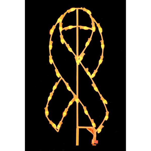 Queens Of Christmas 3 ft. Awareness Ribbons, Orange - GM-RBN-03-OR