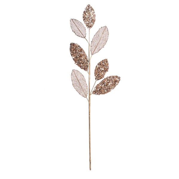 Vickerman 20 in. Chocolate Mesh Apple Leaf Spray, 3 per Bag, 64PK - OF180815