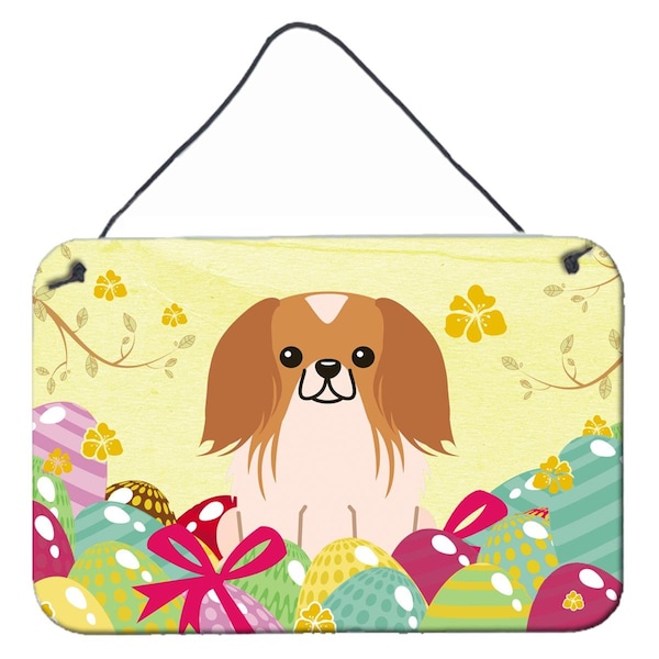 Carolines Treasures Easter Eggs Pekingnese Red White Wall or Door Hanging Prints - BB6103DS812