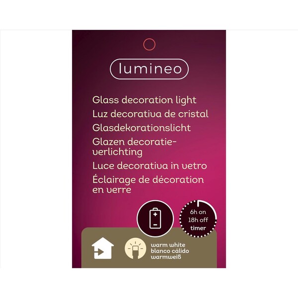 Lumineo Lumineo LED Green Lighting Christmas Tree 13 in. - 486707