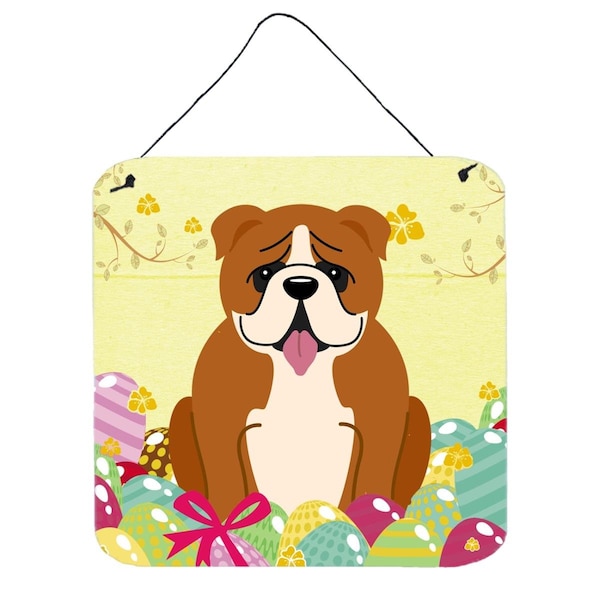 Carolines Treasures Easter Eggs English Bulldog Red White Wall or Door Hanging Prints - BB6120DS66
