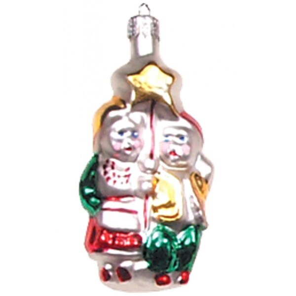 Alexander Taron Polish Glass Hand - blown Ornament Twins, 12PK - GL70