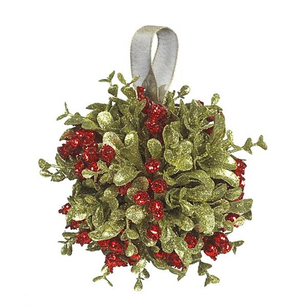 Tistheseason 5 in. Mistletoe Kissball Small Ornament - TI2757176