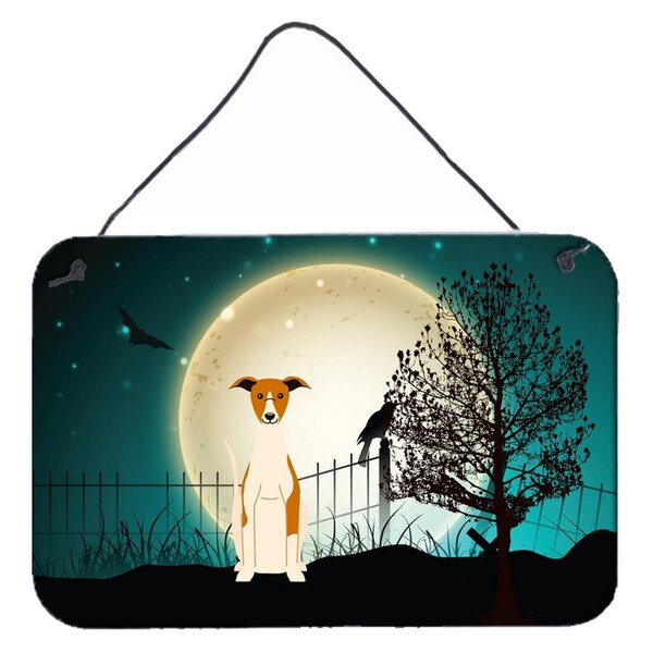Carolines Treasures Halloween Scary Whippet Wall or Door Hanging Prints - BB2289DS812