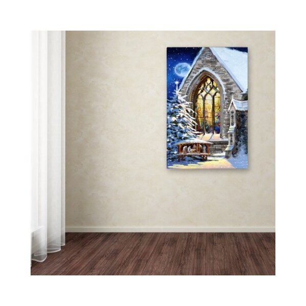 Trademark Fine Art The Macneil Studio 'Christmas Manger' Canvas Art, 12x19 - ALI09694-C1219GG
