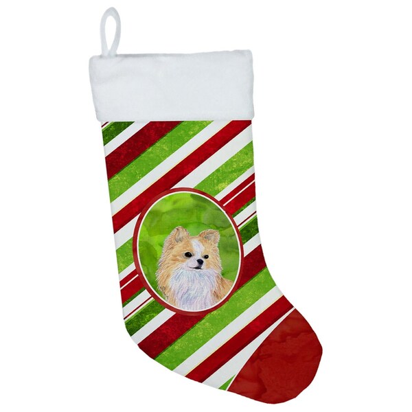 Carolines Treasures 11 x 18 in. Chihuahua Winter Snowflakes Christmas Stocking - SS4542-CS