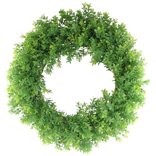 Adlmired By Nature Admired by Nature GFW8052-NATURAL 22 in. Boxwood Wreath Spring Wall Door Decoration; Green - GFW8052-NATURAL