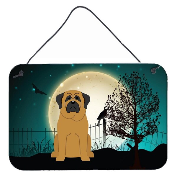 Carolines Treasures Halloween Scary Mastiff Wall or Door Hanging Prints - BB2208DS812