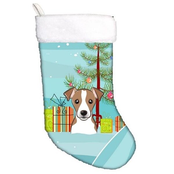 Carolines Treasures Carolines Treasures BB1632CS Christmas Tree & Jack Russell Terrier Christmas Stocking; 18 x 0.25 x 11 in. - BB1632CS