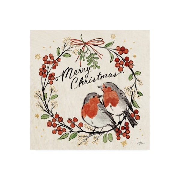 Trademark Fine Art Janelle Penner 'Christmas Lovebirds V' Canvas Art, 14x14 - WAP10011-C1414GG