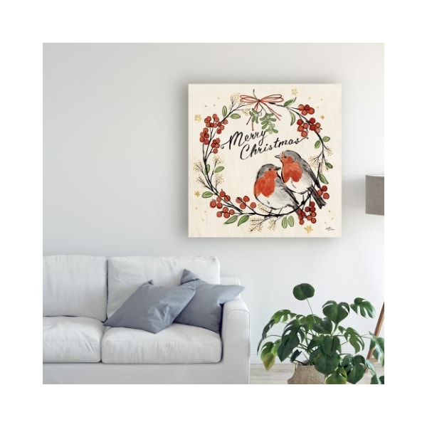 Trademark Fine Art Janelle Penner 'Christmas Lovebirds V' Canvas Art, 14x14 - WAP10011-C1414GG