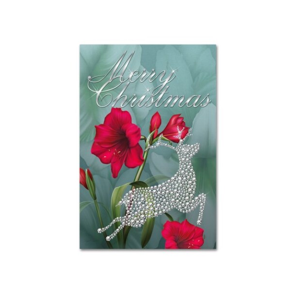 Trademark Fine Art Jean Plout 'Botanical Christmas' Canvas Art, 12x19 - ALI17133-C1219GG