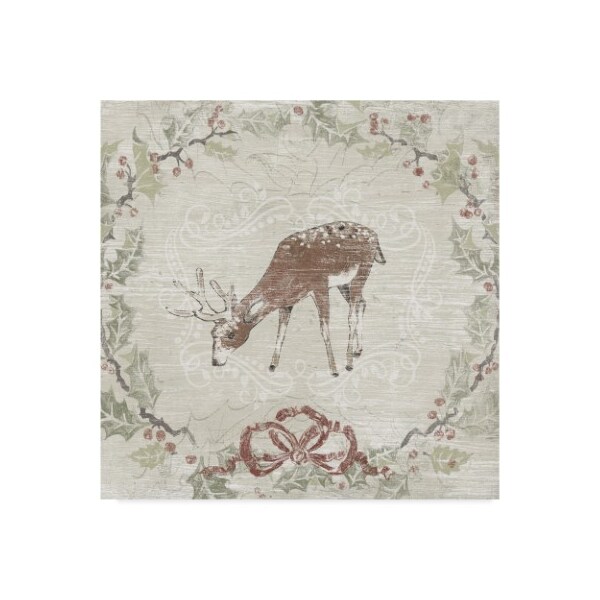 Trademark Fine Art June Erica Vess 'Cabin Christmas Vi' Canvas Art, 35x35 - WAG04747-C3535GG