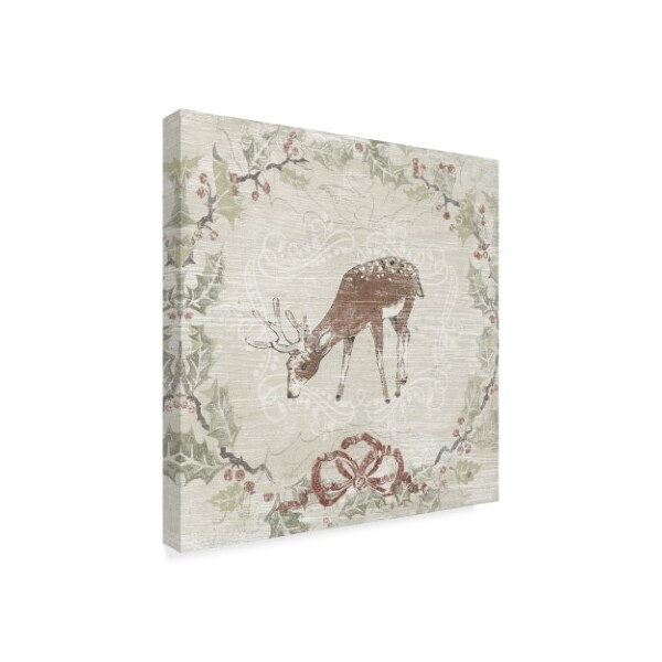 Trademark Fine Art June Erica Vess 'Cabin Christmas Vi' Canvas Art, 35x35 - WAG04747-C3535GG