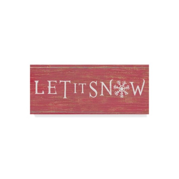 Trademark Fine Art James Wiens 'Christmas Affinity I Red' Canvas Art, 14x32 - WAP06528-C1432GG