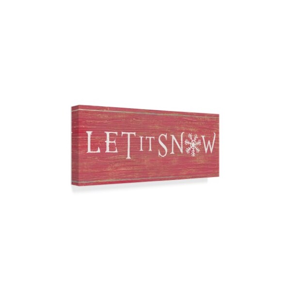 Trademark Fine Art James Wiens 'Christmas Affinity I Red' Canvas Art, 14x32 - WAP06528-C1432GG