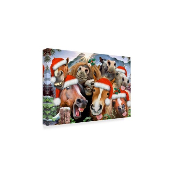 Trademark Fine Art Howard Robinson 'Christmas Horses' Canvas Art, 16x24 - ALI23981-C1624GG