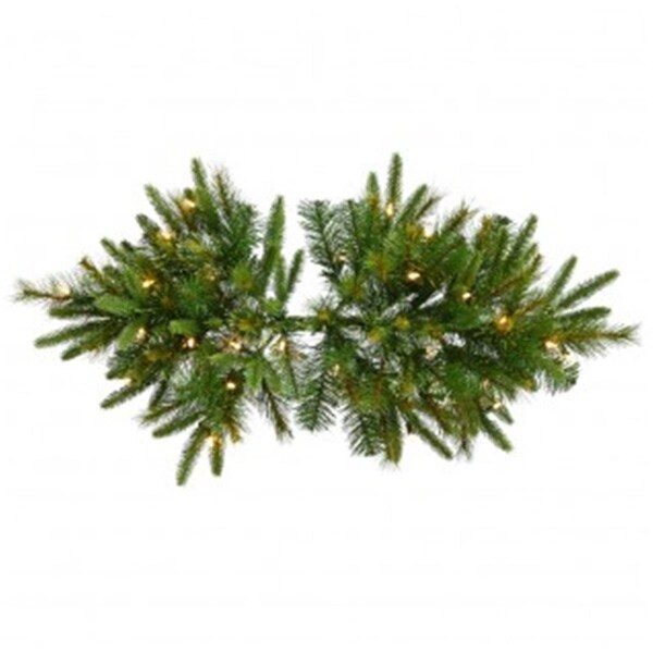 Vickerman 36 in. Cashmere Swag 30WmWht B-O Timer - A118606LED