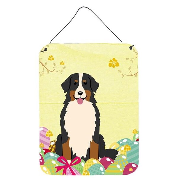 Carolines Treasures Carolines Treasures BB6036DS1216 Easter Eggs Bernese Mountain Dog Wall or Door Hanging Prints - BB6036DS1216