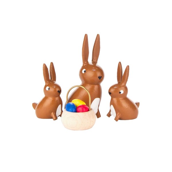 Alexander Taron Dregeno Easter Ornament Rabbit Family - 224-036
