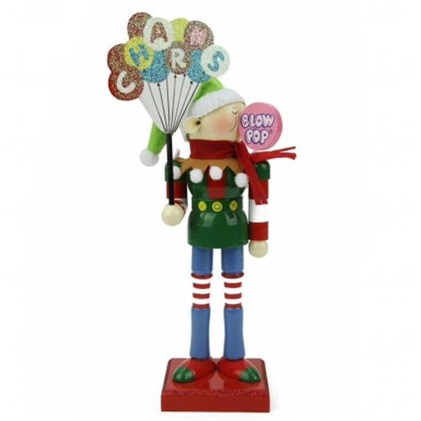 Northlight Seasonal Northlight Seasonal 31757712 Decorative Prince CHARMS BLOW POP Wooden Elf Christmas Figure - 31757712