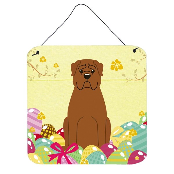 Carolines Treasures Easter Eggs Dogue de Bourdeaux Wall or Door Hanging Prints - BB6073DS66