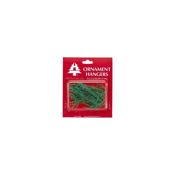Holiday Trims Christmas Ornament Hangers, Green, 2-1/2-In., 50-Ct. - 3929000