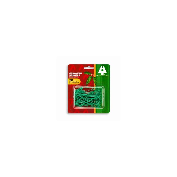 Holiday Trims Christmas Ornament Hangers, Green, 2-1/2-In., 50-Ct. - 3929000