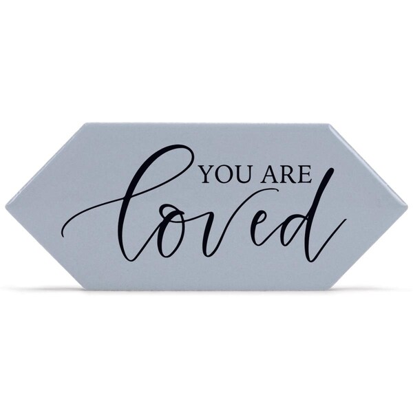 Dicksons Unisex You Are Loved Tabletop Tile, Grey - One Size - TLPT13GY