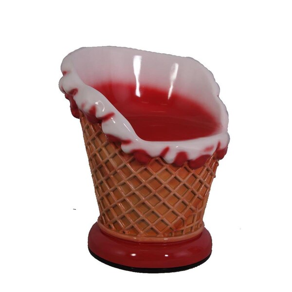 Queens Of Christmas Icecream Sundae Chair, Red - WL-ICECR-CHAIR-RE